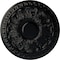 Ekena Millwork Colton Ceiling Medallion (Fits Canopies up to 4 3/4"), Hand-Painted Jet Black, 15 3/4"OD x 1 1/2"P CM15CNBLF - alternate 1